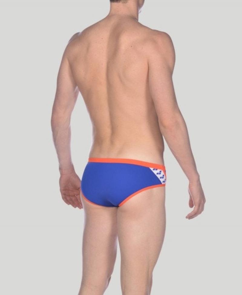 Blue Arena Team Stripe Men's Briefs | 52548682