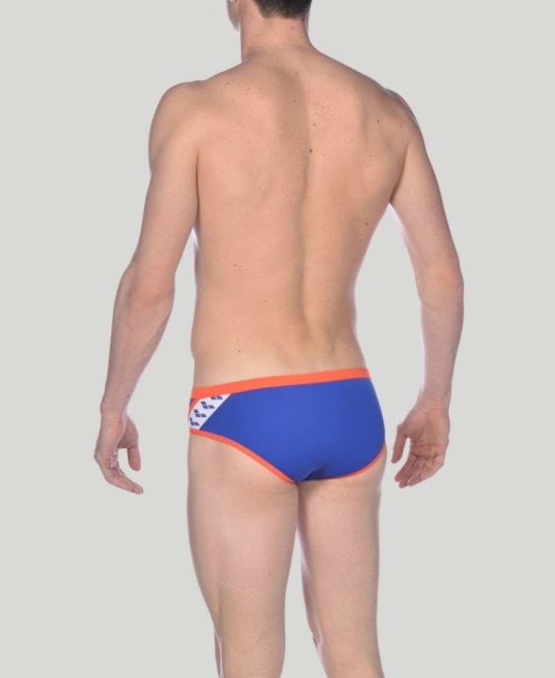 Blue Arena Team Stripe Men's Briefs | 52548682