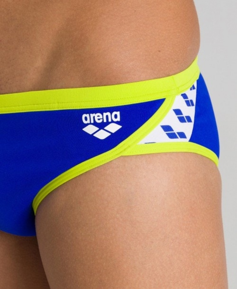 Blue Arena Team Stripe Men's Briefs | 57919992