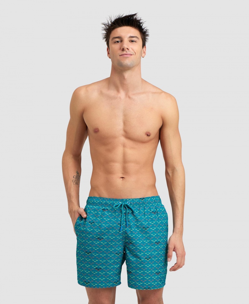 Green Arena Allover Beach Men\'s Boxer | 76228878