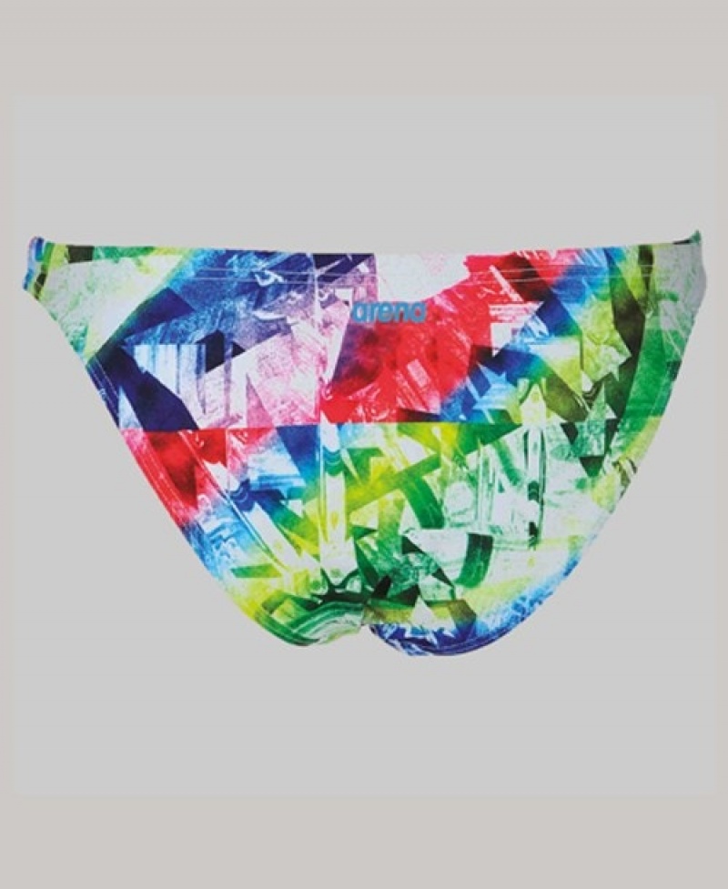 Green Arena Glitch Women's Bikini Bottoms | 35047782