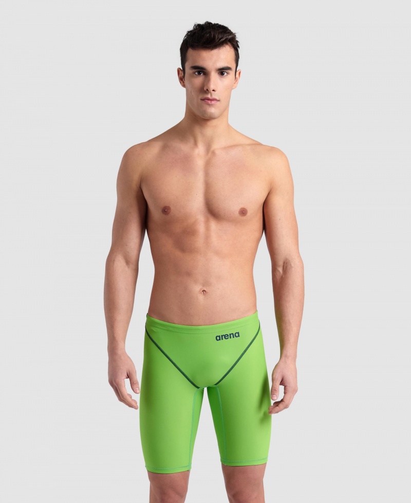 Green Arena Powerskin St Next Emerald Green Limited Edition Jammer Men\'s Racing Suit | 48033236