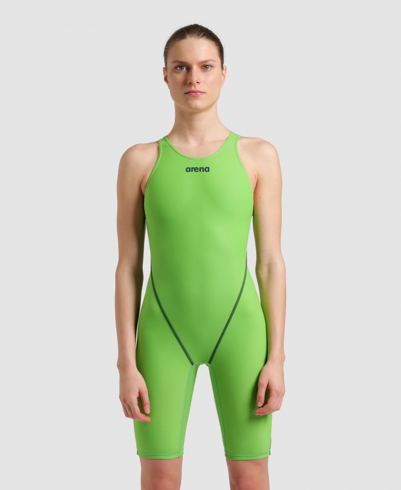 Green Arena Powerskin St Next Emerald Green Limited Edition Open Back Women's Racing Suit | 54561855