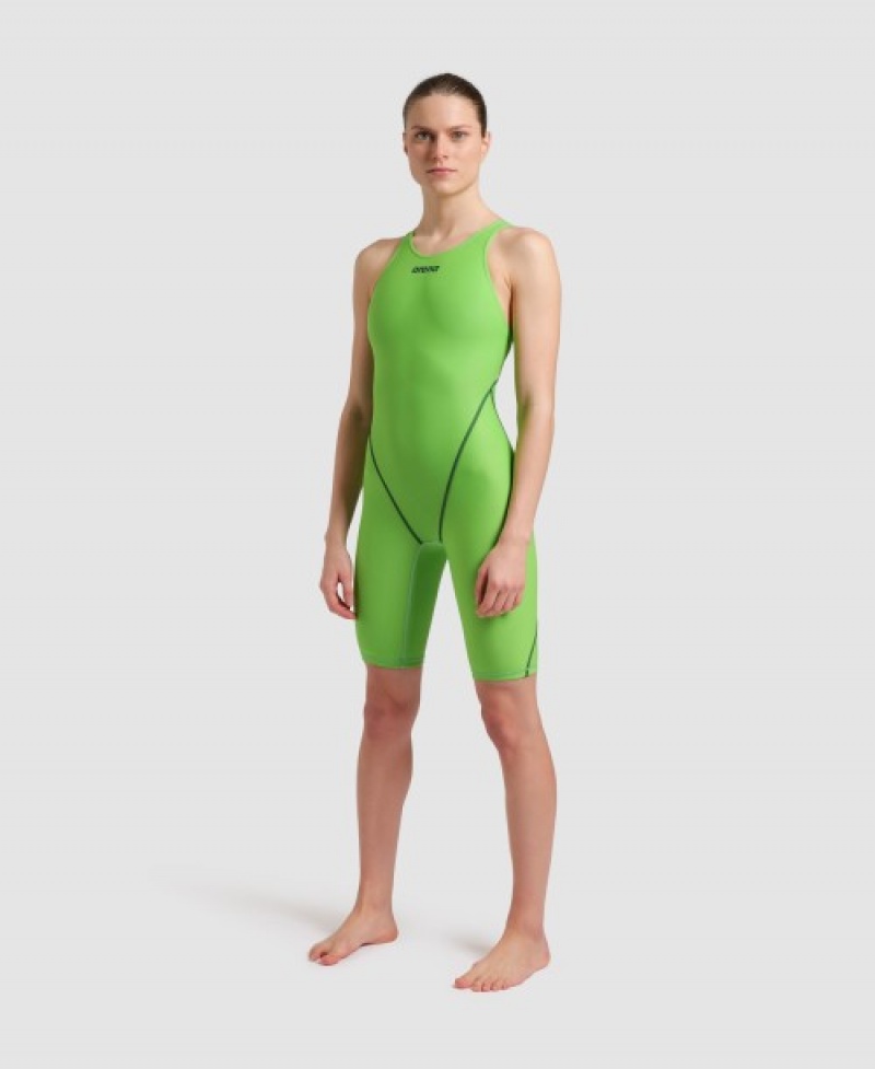 Green Arena Powerskin St Next Emerald Green Limited Edition Open Back Women's Racing Suit | 54561855