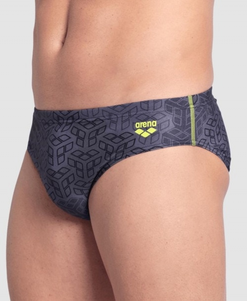 Grey Arena Camo Kikko Men's Briefs | 41926108