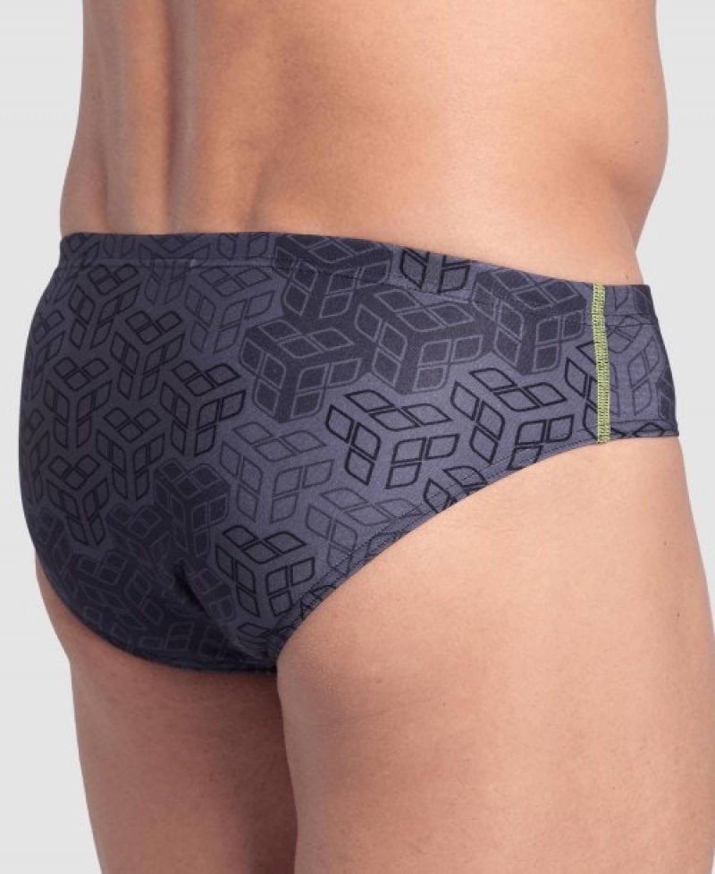 Grey Arena Camo Kikko Men's Briefs | 41926108