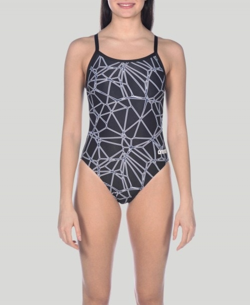 Grey Arena Carbonics Pro Challenge Back Women's Swimsuits | 98911060