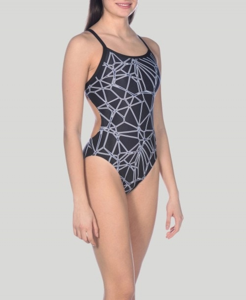 Grey Arena Carbonics Pro Challenge Back Women's Swimsuits | 98911060