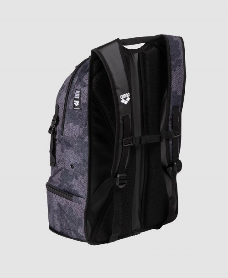 Grey Arena Fastpack 3.0 Allover Print Men's Backpacks | 39772113