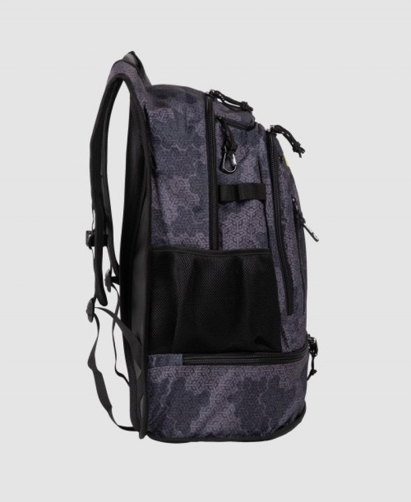 Grey Arena Fastpack 3.0 Allover Print Men's Backpacks | 39772113