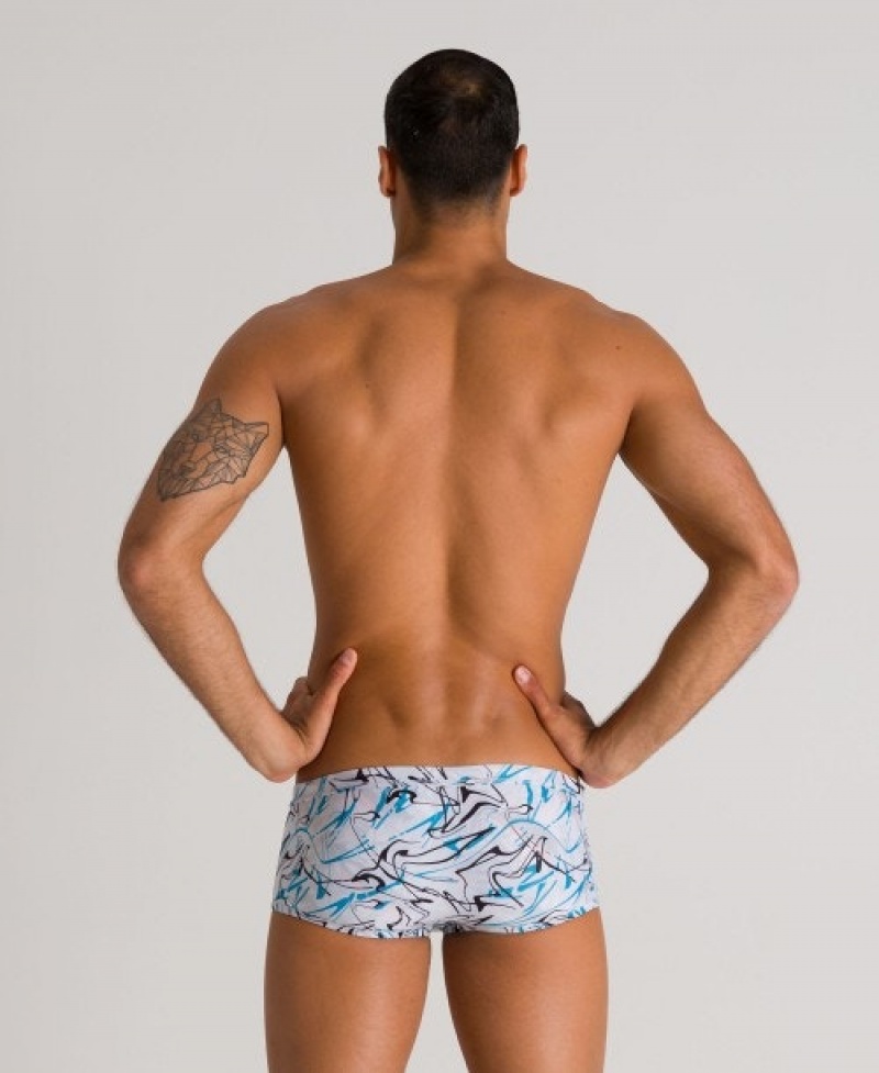 Grey Arena Floral Reversible Low Waist- Maxlife Men's Swim Trunks | 11027900