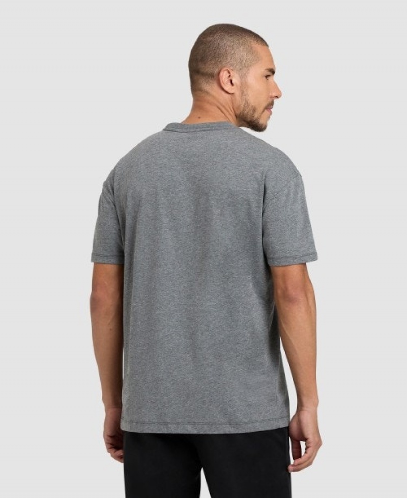 Grey Arena Icons Men's T Shirts | 17292358