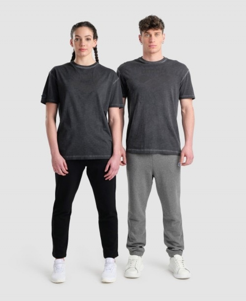 Grey Arena Icons Men's T Shirts | 92535039