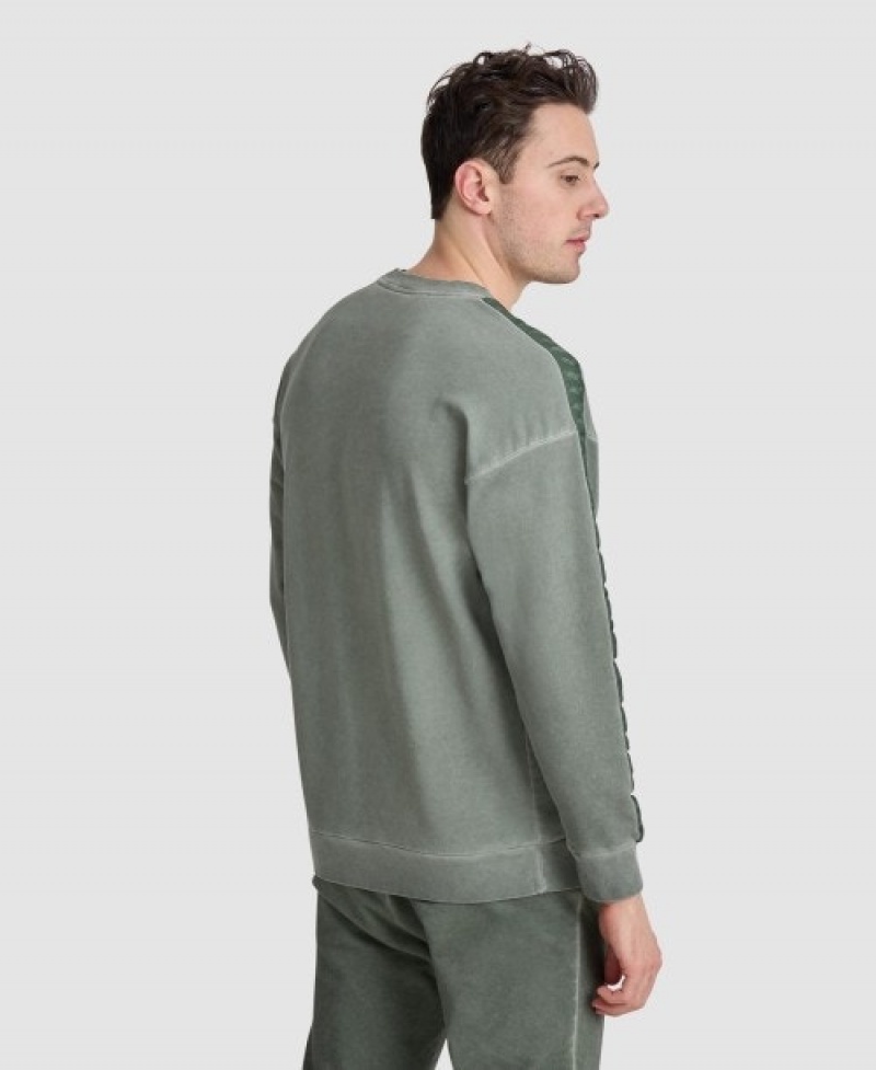 Grey Arena Icons Oversize Men's Sweatshirts | 13275660