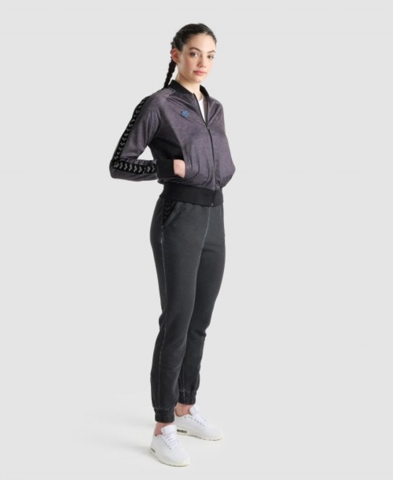 Grey Arena Icons Relax Women's Jackets | 48205874