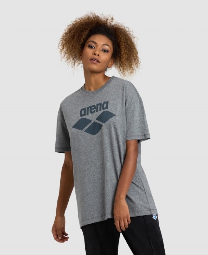 Grey Arena Icons Women's T Shirts | 36641542