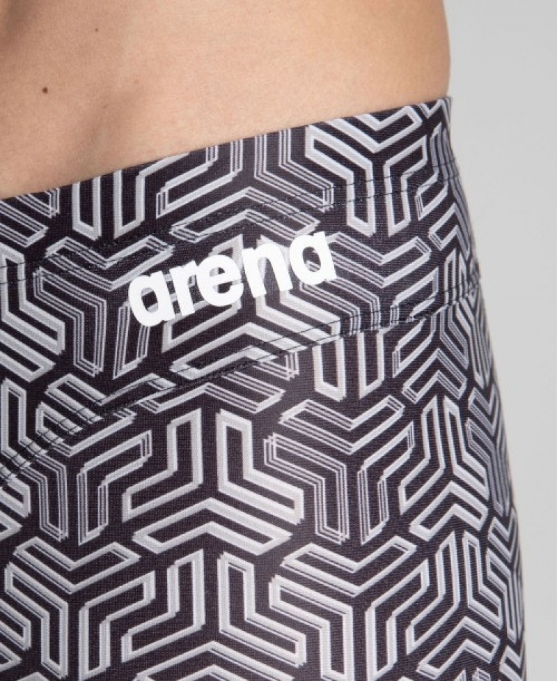 Grey Arena Kikko Jammer Men's Swim Shorts | 1157771