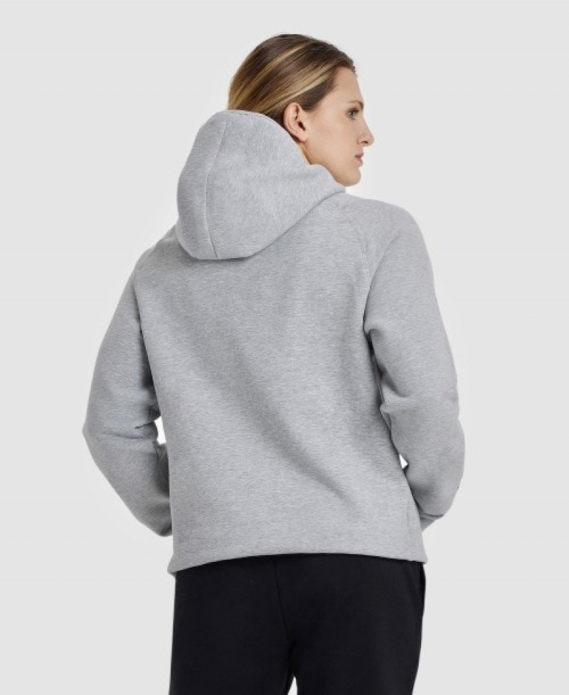 Grey Arena Logo Hooded Men's Sweatshirts | 89806888