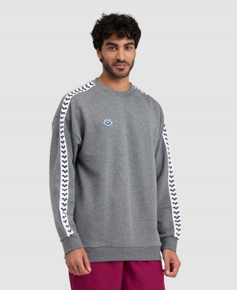 Grey Arena Oversized Team Men's Sweatshirts | 70615443