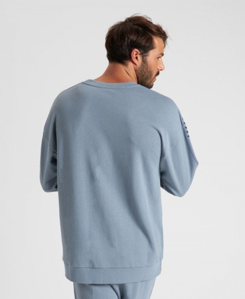 Grey Arena Oversized Team Men's Sweatshirts | 39166503