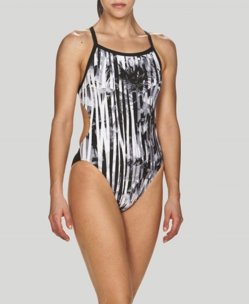 Grey Arena Riviera Challenge Back Women's Swimsuits | 3347732