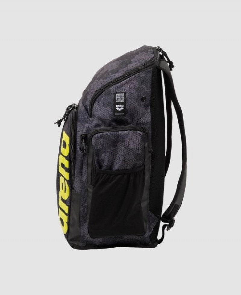 Grey Arena Spiky Iii 45 L Allover Print Men's Backpacks | 42088870