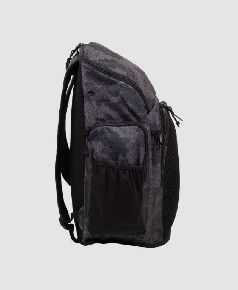 Grey Arena Spiky Iii 45 L Allover Print Men's Backpacks | 42088870