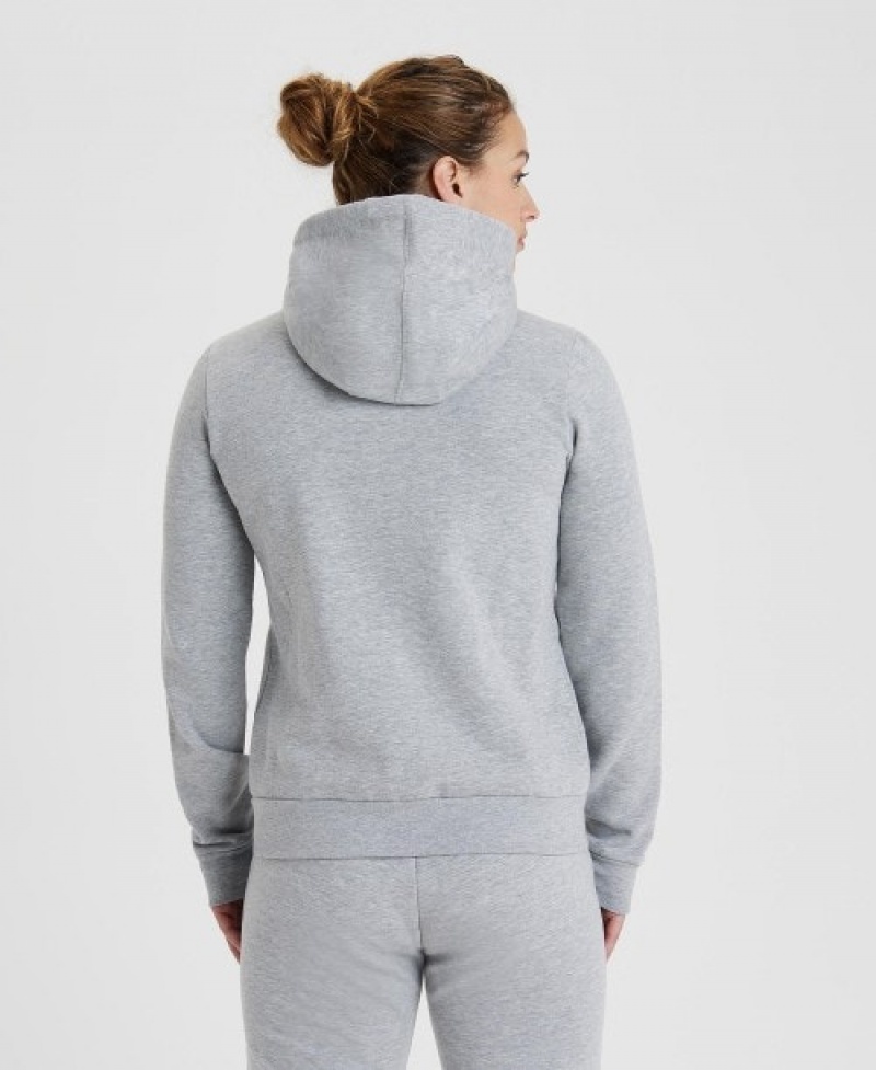 Grey Arena Team Hooded Panel Women's Jackets | 10484053