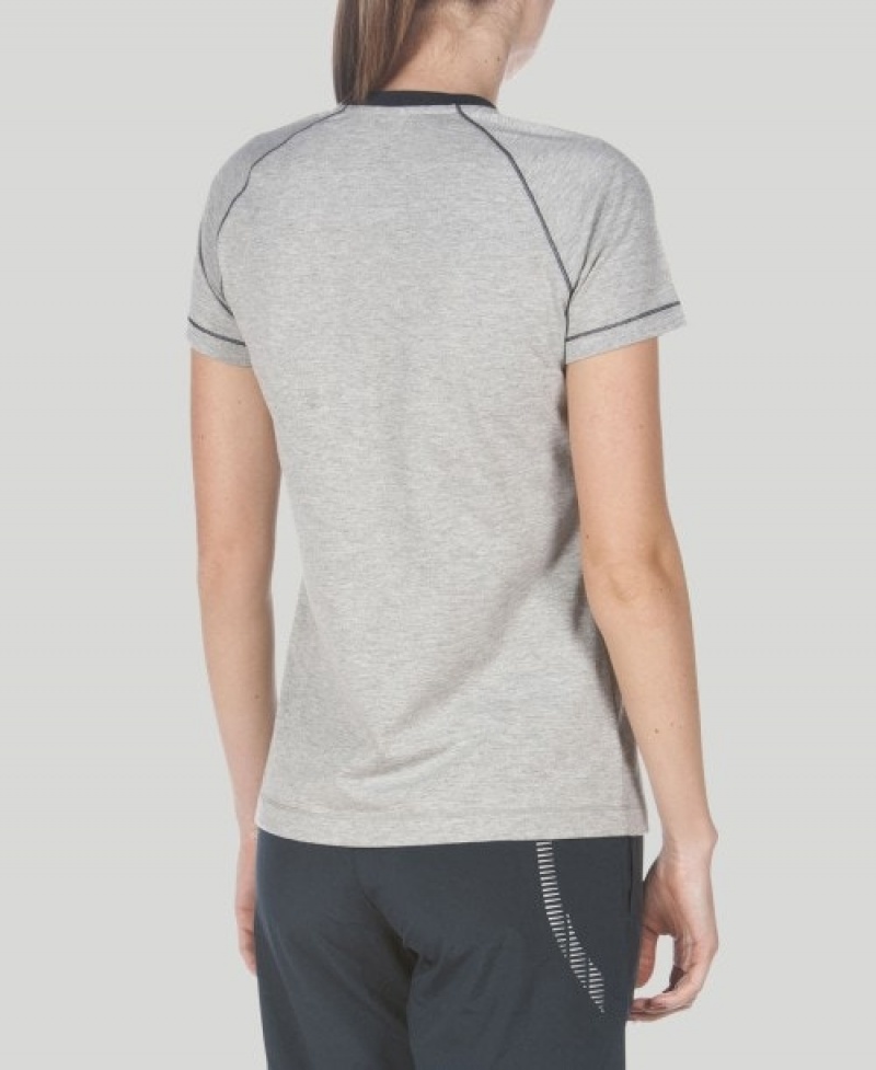 Grey Arena Team Line Short Sleeve Women's T Shirts | 28005822