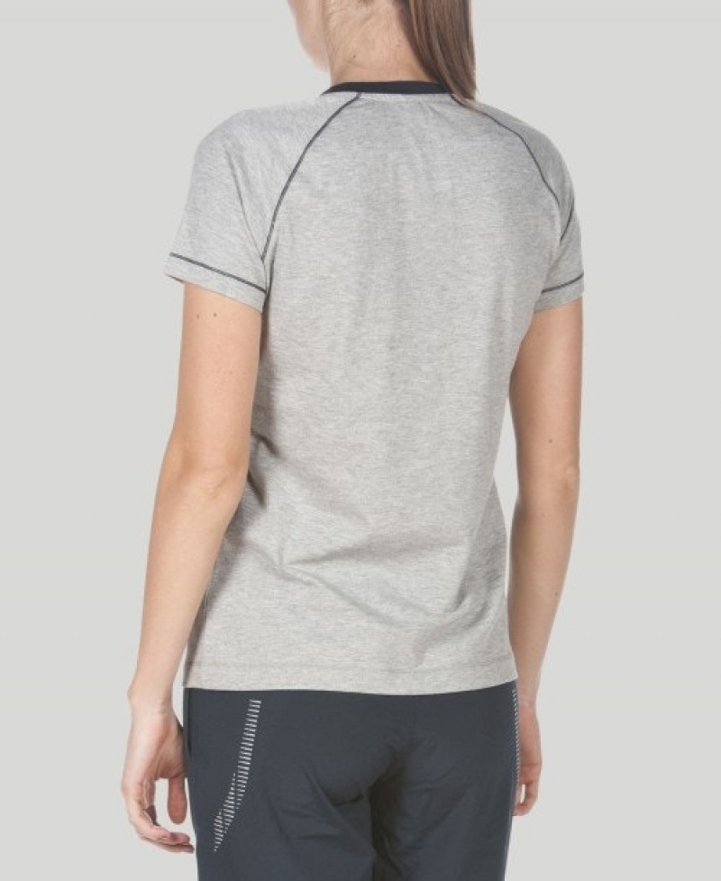 Grey Arena Team Line Short Sleeve Women's T Shirts | 28005822