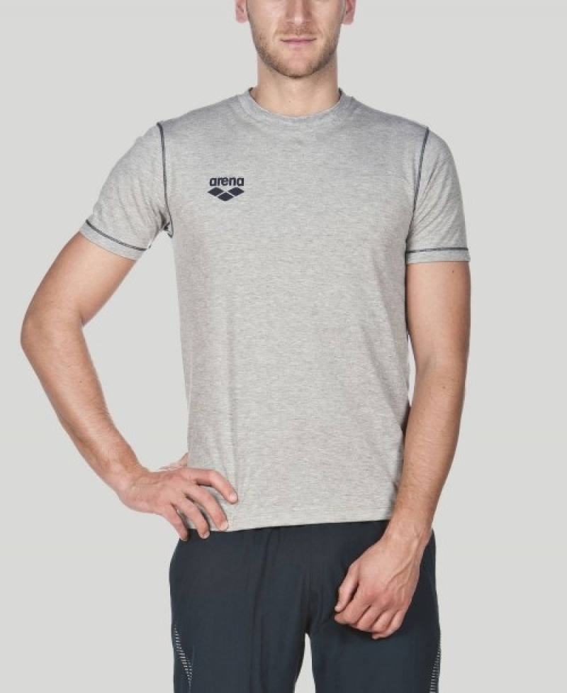 Grey Arena Team Line Short Sleeve Women's T Shirts | 24489707