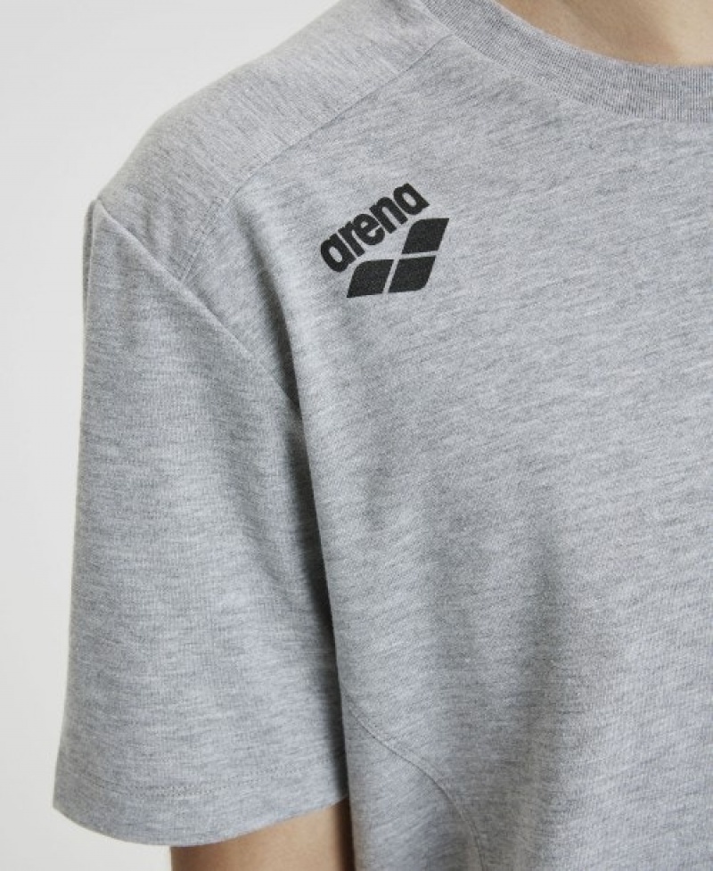 Grey Arena Team Panel Men's T Shirts | 11397798