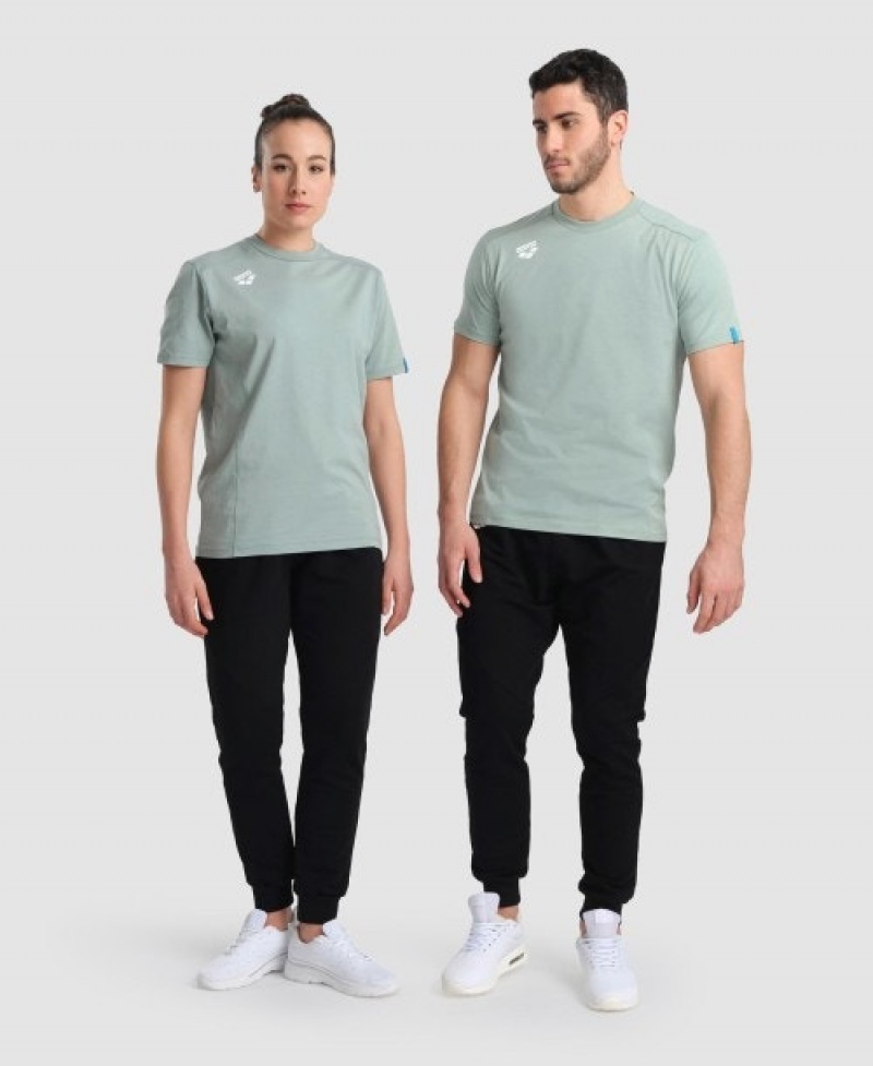 Grey Arena Team Panel Women's T Shirts | 83387987