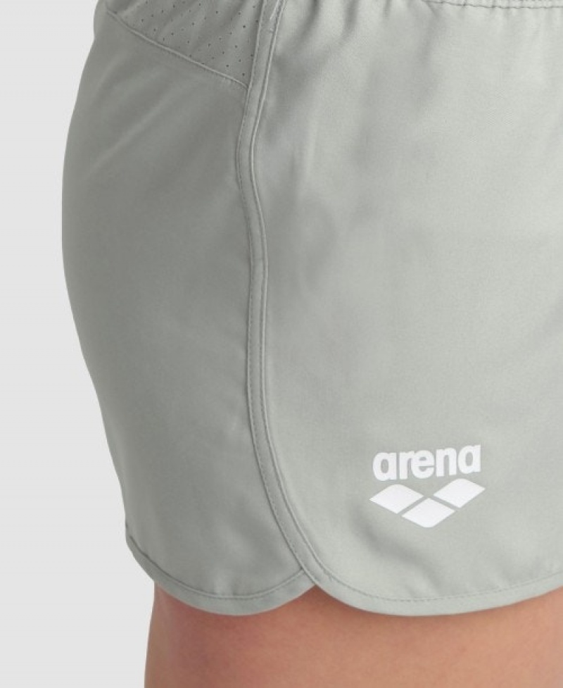 Grey Arena Team Solid Women's Shorts | 68556246