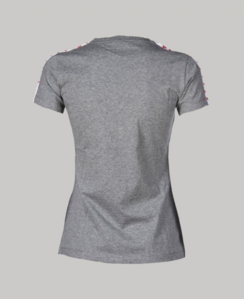 Grey Arena Team USA Women's T Shirts | 54709199