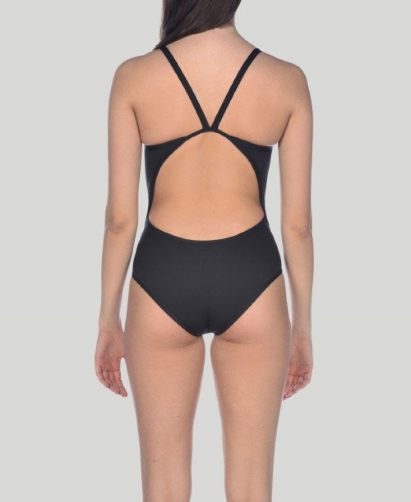 Grey Arena Triangle Prism Superfly Back Women's Swimsuits | 4512351