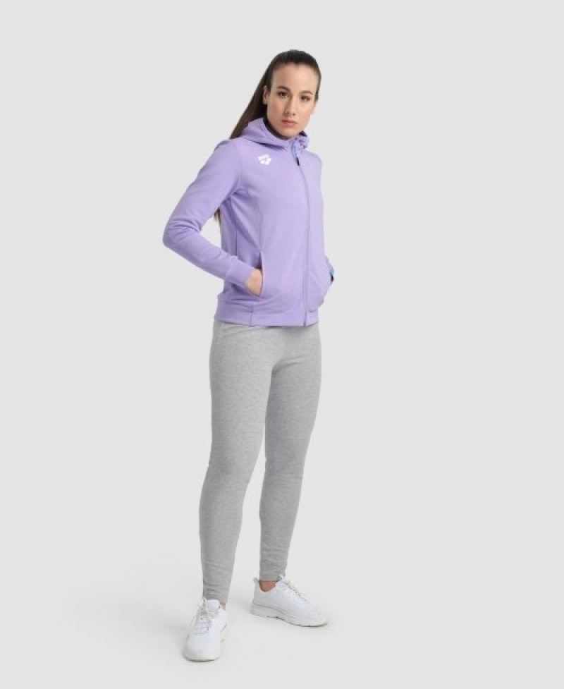 Lavender Arena Team Hooded Panel Women's Jackets | 45818818