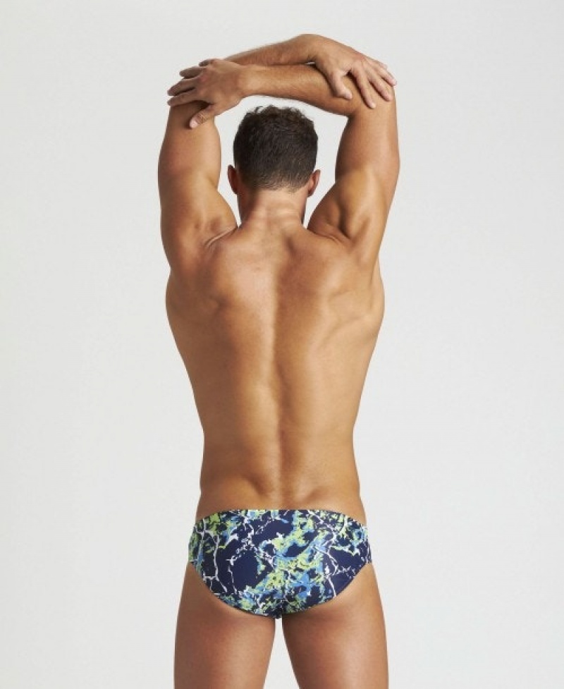 Multicolor Arena Earth Texture Men's Briefs | 80856121