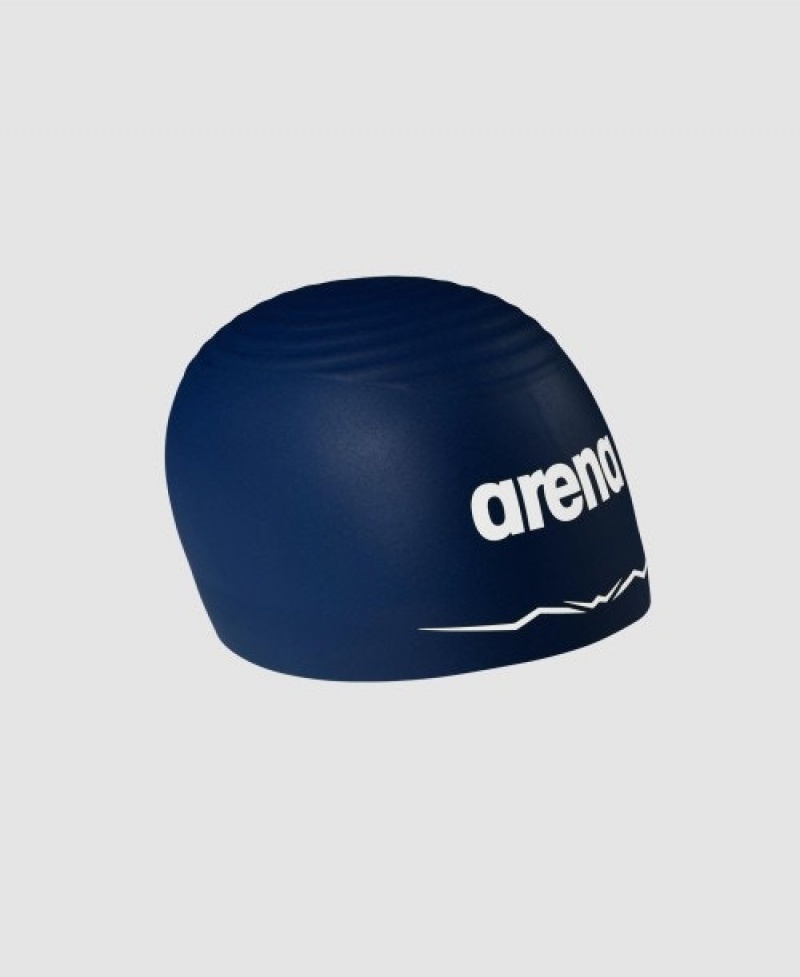 Navy Arena Aquaforce Wave Men's Swim Cap | 90761336