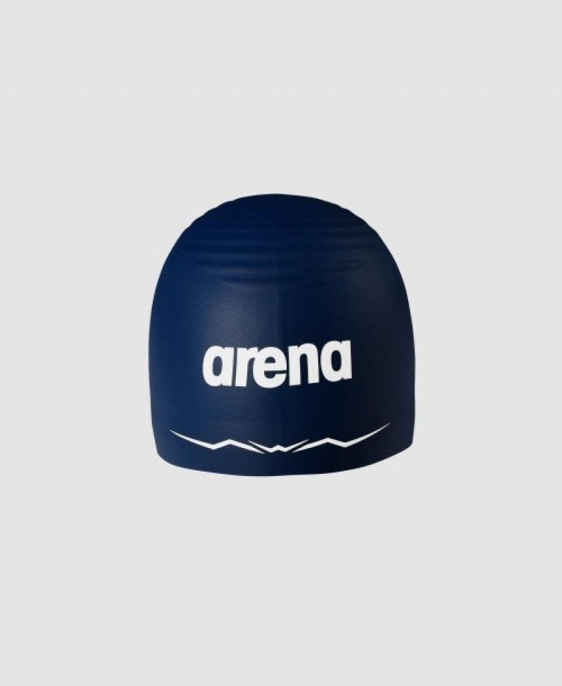 Navy Arena Aquaforce Wave Men's Swim Cap | 90761336