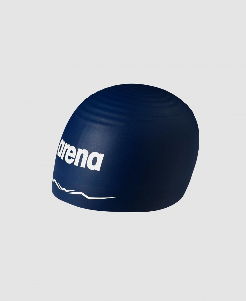 Navy Arena Aquaforce Wave Men\'s Swim Cap | 90761336