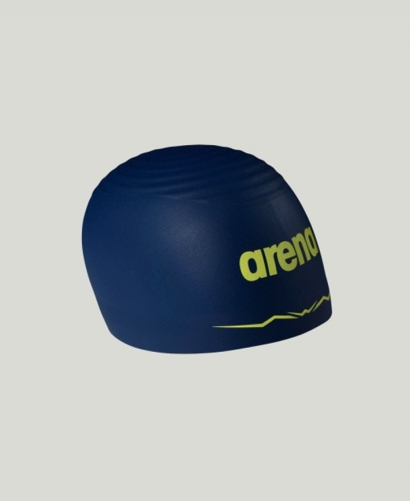 Navy Arena Aquaforce Wave Men's Swim Cap | 7749813