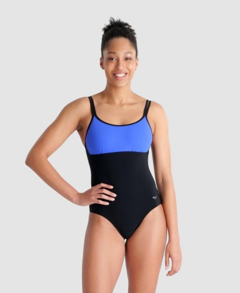 Navy Arena Betta U Back Women's Swimsuits | 17890600