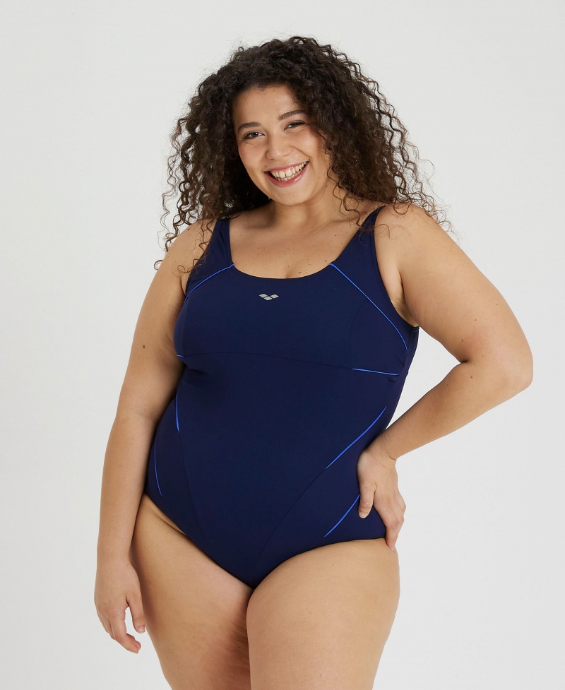 Navy Arena Bodylift Jewel Swimsuit Plus Women\'s Swimsuits | 11024208