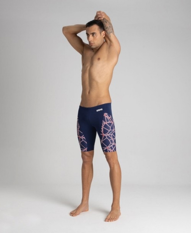 Navy Arena Carbonics Pro Jammer Men's Swim Shorts | 81499341