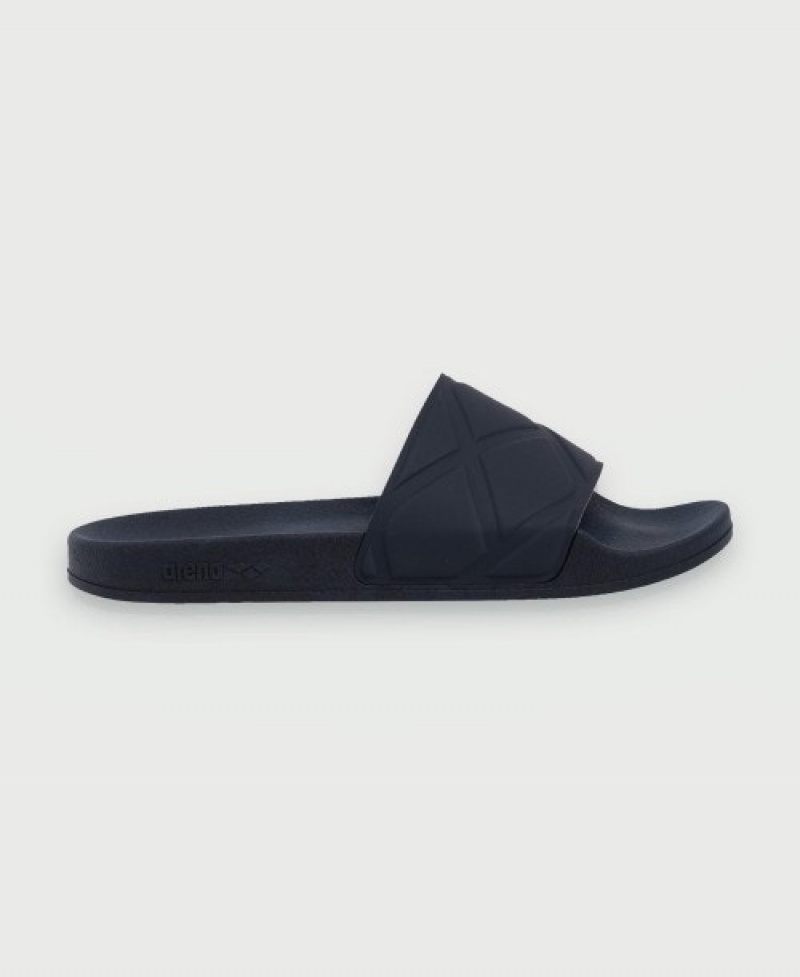 Navy Arena Classic Men's Slides | 92874074