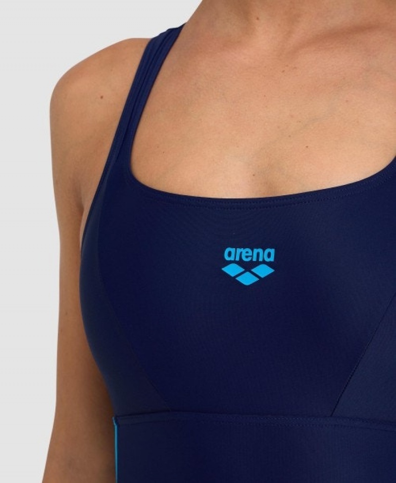 Navy Arena Control Panel Pro Back Women's Swimsuits | 59265863