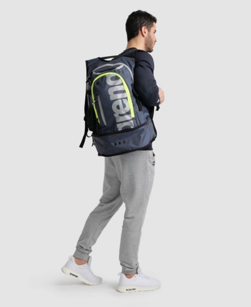 Navy Arena Fastpack 3.0 40 L Men's Backpacks | 11184216