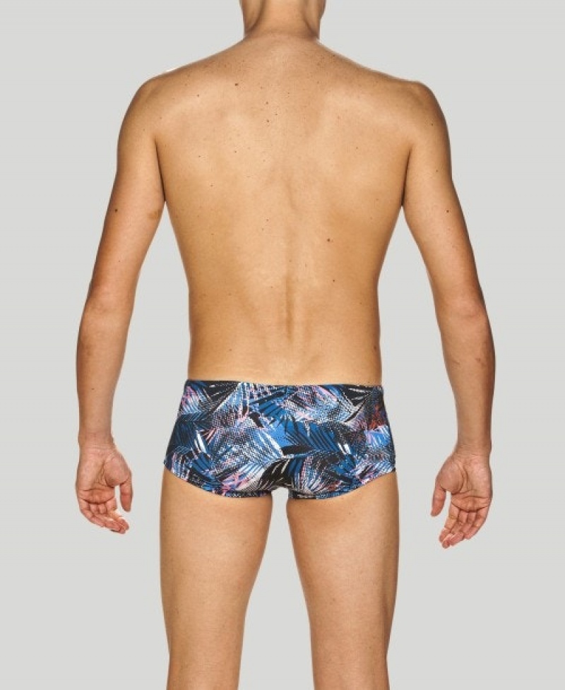 Navy Arena Floral Allover Square Men's Swim Trunks | 2799899