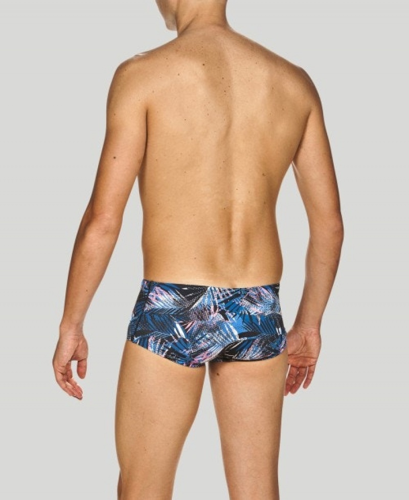 Navy Arena Floral Allover Square Men's Swim Trunks | 2799899